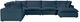 TOV Furniture Cali 7-Piece Navy Modular Sectional and Large Chaise-3