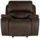 New Classic® Home Furnishings Brookings Rustic Brown Power Glider Recliner-2