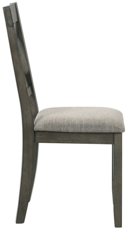 New Classic® Home Furnishings Gulliver Gray/Rustic Brown Side Chair-3
