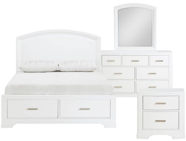 Homelegance® 4-Piece White Queen Bedroom Set-0