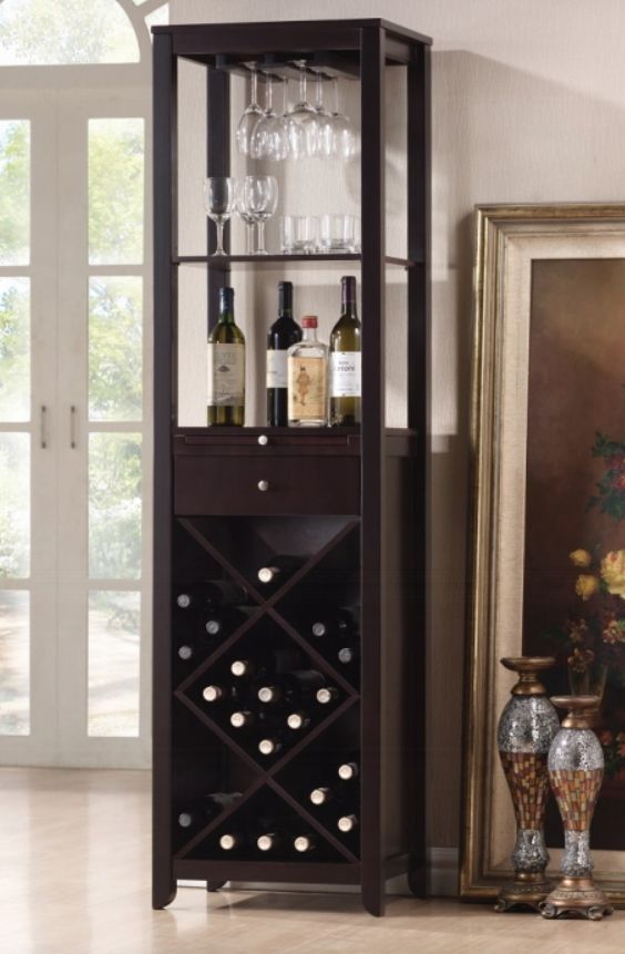 ACME Furniture Casey Wenge Wine Cabinet-1