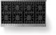 Viking® 5 Series 48" Cast Black and Stainless Steel Freestanding Double Oven Gas Range-1
