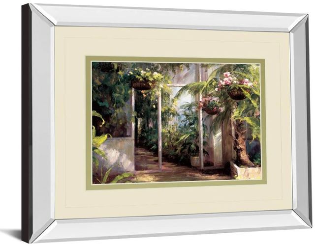 Classy Art Atriums First Light I by Hali Mirror Framed Wall Art-1