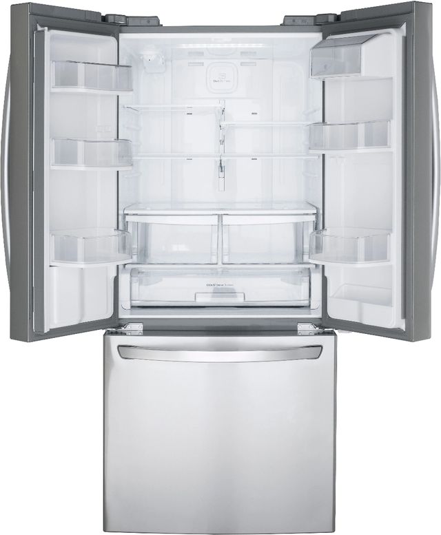 LG 30" 21.8 Cu. Ft. Stainless Steel French Door Refrigerator-2