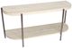 Magnussen Home® Jennings Edgecomb Gray Demilune Sofa Table with Weathered Antique Nickel Base-4