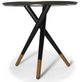 Natuzzi Editions Slancio Anthracite Black Round End Table-1