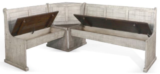 Sunny Designs™ Homestead Hills Alpine Grey/Tobacco Leaf Breakfast Nook Set-1