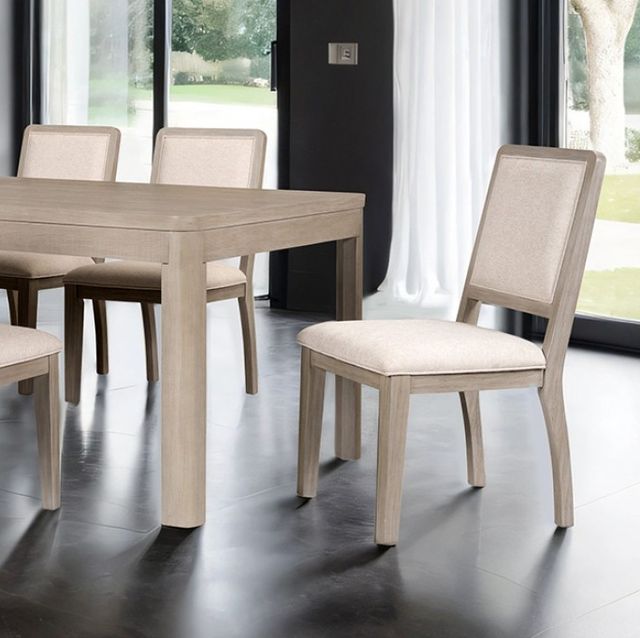 Furniture of America® Belize 7-Piece Gray Fog Dining Table Set-2