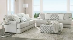 Furniture of America® Hermilly Gray 2-Piece Living Room Seating Set