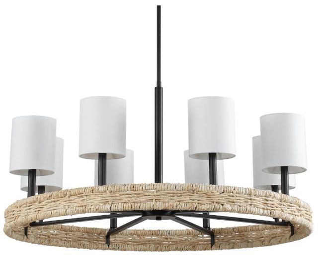 Uttermost® Faiyam Dark Bronze/White Chandelier-3