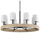 Uttermost® Faiyam Dark Bronze/White Chandelier-3