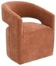 Furniture of America® Tresa Rustic Orange Arm Chair with Casters-0