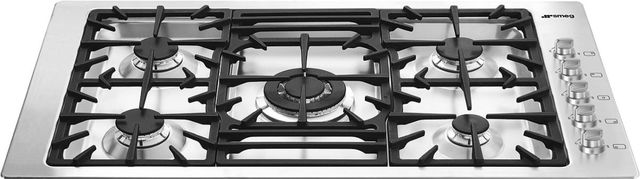 Smeg 36" Stainless Steel Gas Cooktop-0