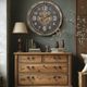 YHD Galvanized Steel/Gold Luxem Gear Clock-1