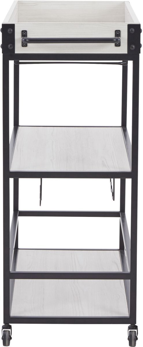 Signature Design by Ashley® Bayflynn Black Bar Cart-1