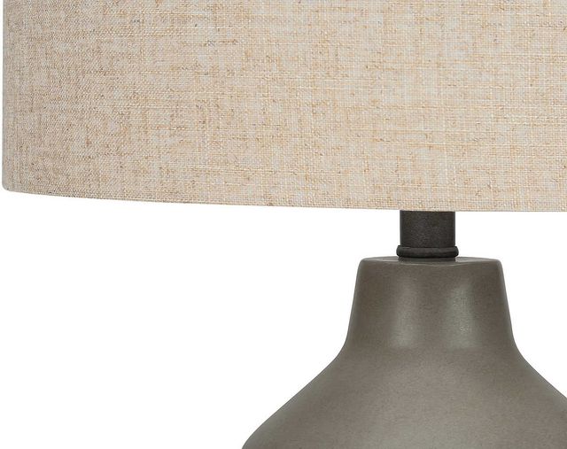 Monarch Specialties Inc. 24"H Grey Concrete Table Lamp-2