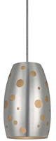 Cal® Lighting & Accessories Uni Pack Brushed Steel Pendant-0