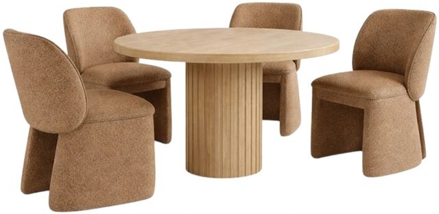 Jofran Inc. Breck 5-Piece Brown Dining Set-0