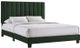 Elements International Coyote 3-Piece Caroll Emerald Queen Bed with Two End Table Set-1