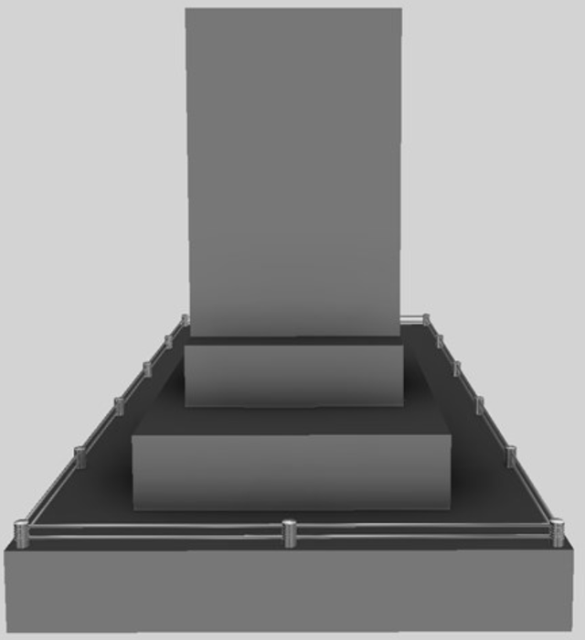 Vent-A-Hood® 66" Gunsmoke Contemporary Island Range Hood-1