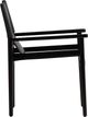 Moe's Home Collection Remy Black Leather Arm Chair-2