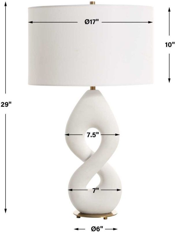 Uttermost® Meridian Ivory Table Lamp-3