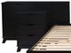 Powell® Portix 4-Piece Black Queen Simple Bedroom Set-2