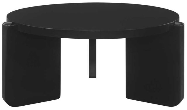 Coaster® Cordova Black Round Coffee Table-0