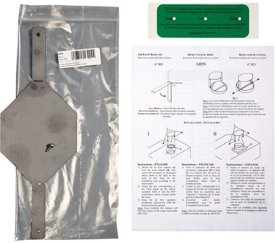 Best® 6" Air Flow Reducer Kit-0