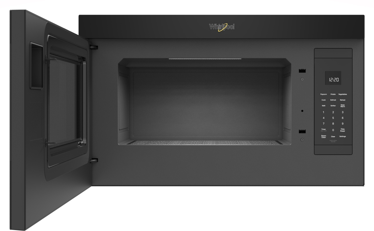 Whirlpool 1.1 Cu. Ft. Black Over The Range Microwave - Thumbnail 3