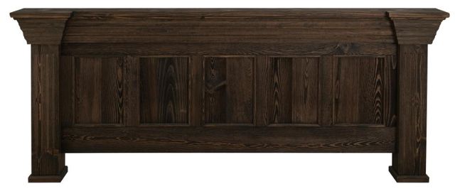 International Furniture Direct Desire Deep Brown Queen Panel Bed-3