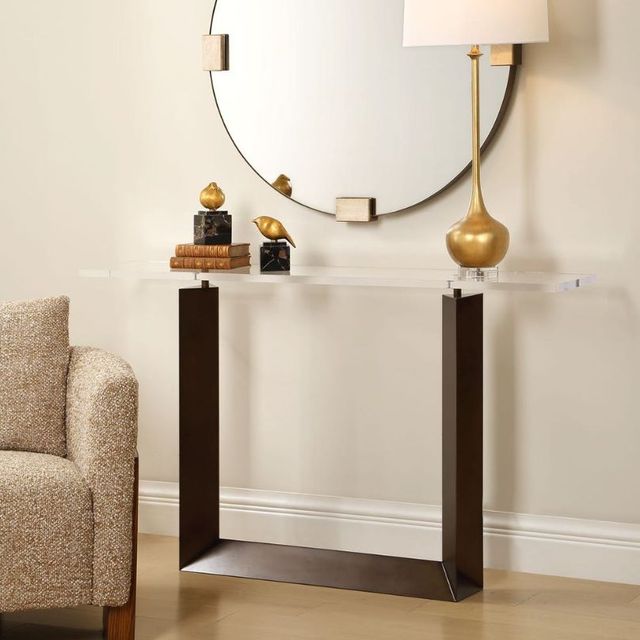 Uttermost® McElroy Bronze Modern Console Table-2
