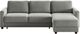 Luonto® Furniture Hampton 2-Piece Rodeo/Walnut Queen Sleeper Sectional-3