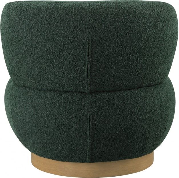Meridian Furniture Calais Green/Natural Boucle Fabric Accent Chair-3