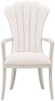 Michael Amini® Fantosini Silver Leaf Dining Arm Chair-1