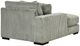 Signature Design by Ashley® Lindyn 3-Piece Fog U-Shaped Sectional and Double Chaise-4