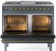 Ilve® Nostalgie II Series 40" Blue Grey Pro Style Dual Fuel Range-1