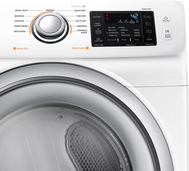 Samsung 7.5 Cu. Ft. White Electric Dryer-3