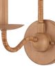 Currey & Company Saxon Saddle Tan Single-Light Wall Sconce-3