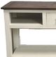 Million Dollar Rustic Frosted White Sofa Table-2