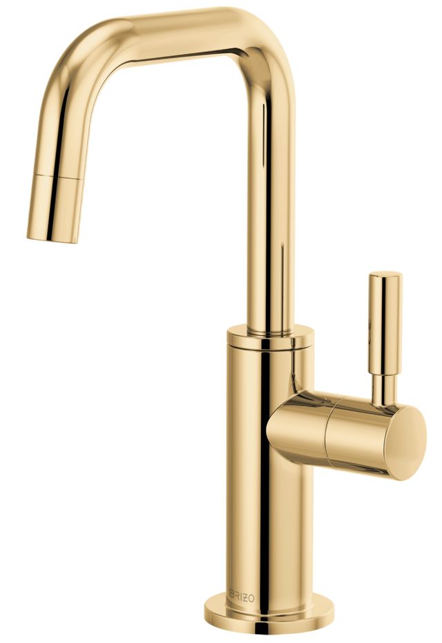 Brizo Odin® Brilliance® Polished Gold Beverage Faucet with Square Spout-0