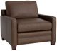 Bassett® Furniture Customizable Carolina Leather Track Arm Chair-0