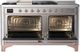 Ilve® Majestic III 60'' Stainless Steel Pro Style Dual Fuel Liquid Propane Range with Solid Door and Copper Trim-2