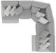 Catnapper® Abraxas 5-Piece Moonstruck 41" Curved Manual Reclining Sectional-2