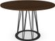 Amisco Customizable Calypso Round Dining Table with 48" Walnut Veneer Top-3