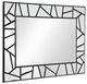 A & B Home Black 28" Wall Mirror-0