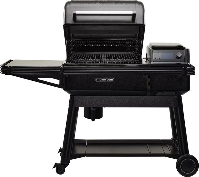 Traeger® Ironwood 518" Black Freestanding Wood Pellet Grill-9
