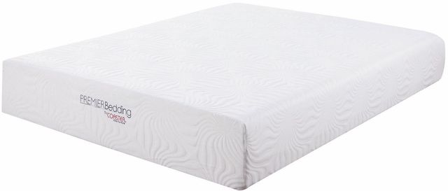 Coaster® Ian White 12” Medium Memory Foam Queen Mattress-0