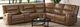 Furniture of America® Leolinus 5-Piece Brown Curved Manual Reclining Sectional-0