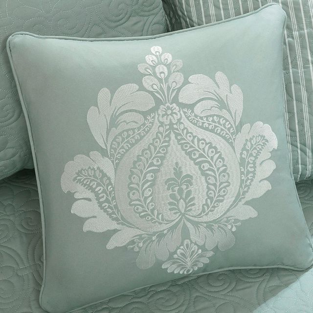 Olliix by Madison Park 6 Piece Seafoam Quebec Reversible Daybed Cover Set-3